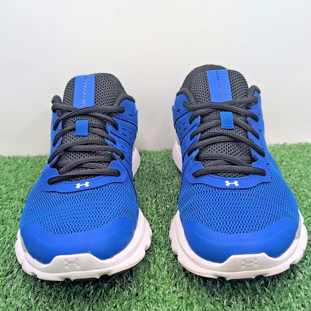 Under Armour UA Micro‎ G Speed Swift Shoes Men's 8.5 Medium Blue White Sneakers